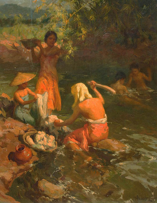 Fernando Amorsolo - Lavanderas